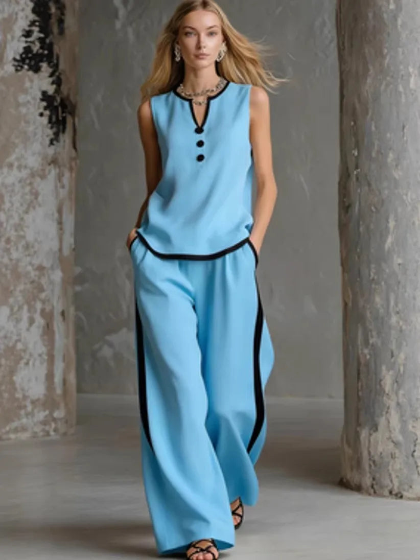Leidy High Waist Casual Loose Two Piece Sets