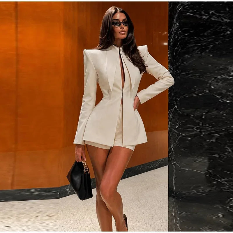 Wanda Suit Long Sleeve Stand Collar Two Piece Sets