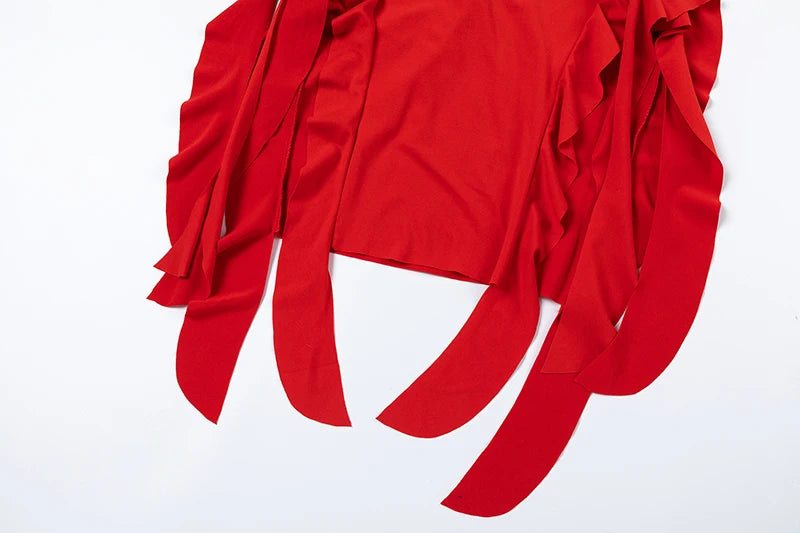 New City Fashion Trend One Shoulder Bra Wrap Hip Slim Fit Irregular Dress