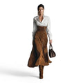 Sada High Waist Side Button Flared Two Piece Sets