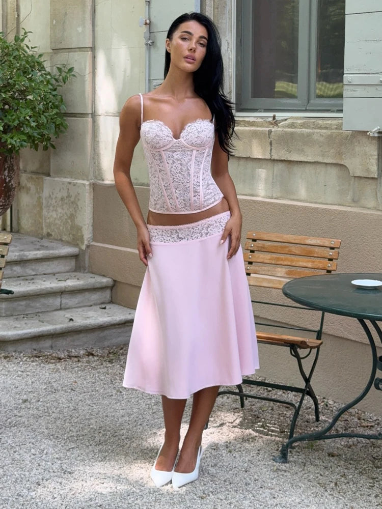 Jannet Summer Romantic Women Two-Piece Sets