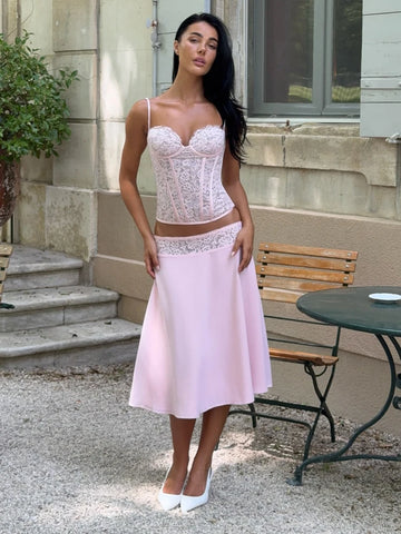 Jannet Summer Romantic Women Two-Piece Sets