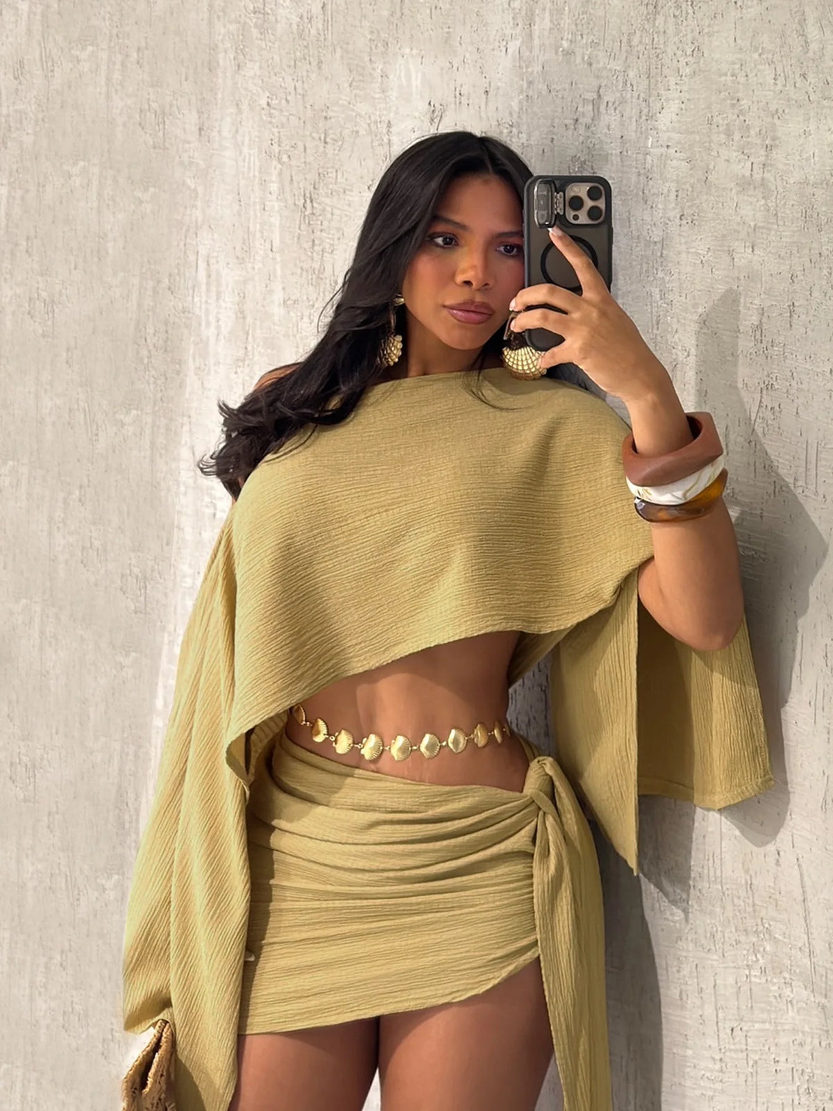 Siara Sexy Beach Elegant Work Casual Two Piece Sets