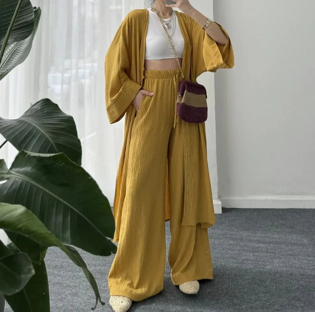 Alicia Women Elegant Solid Loose Two-piece Set