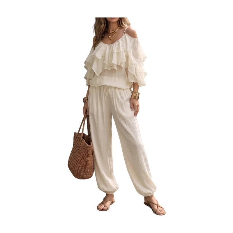 Maria Beach Vacation Daily Leisure Two Piece Sets