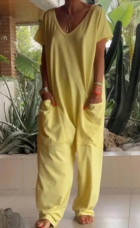Jumpsuits Spaghetti Strap Loose Elegante Playsuit Pantalones Informales Jumpsuit Women Summer