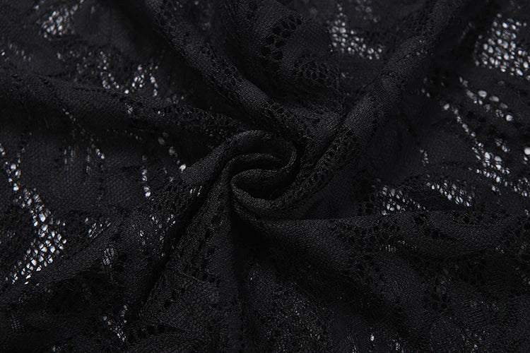 Bushwick See Through Metal Rings Patchwork Hollow Design Jumpsuit