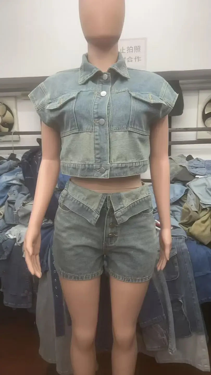 Toronto Sleeveless Cotton High Quality Two Piece Sets Outfits Tracksuit
