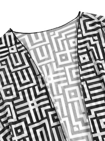 Karina Summer Geometric Print Three Piece Sets