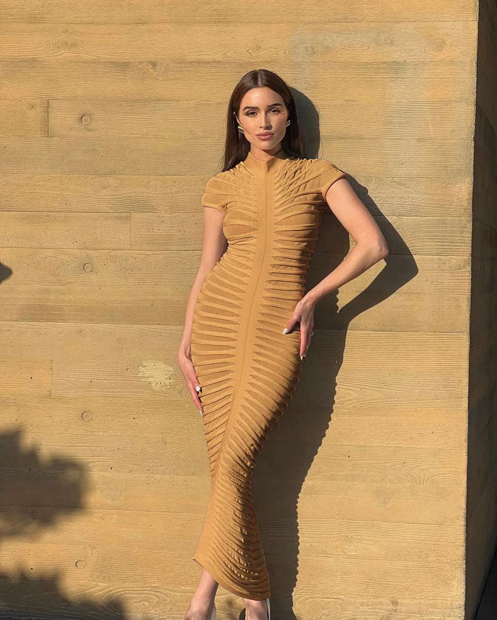 Hondura Slim Fashion Sleeve Bandage Party Elegant Dress