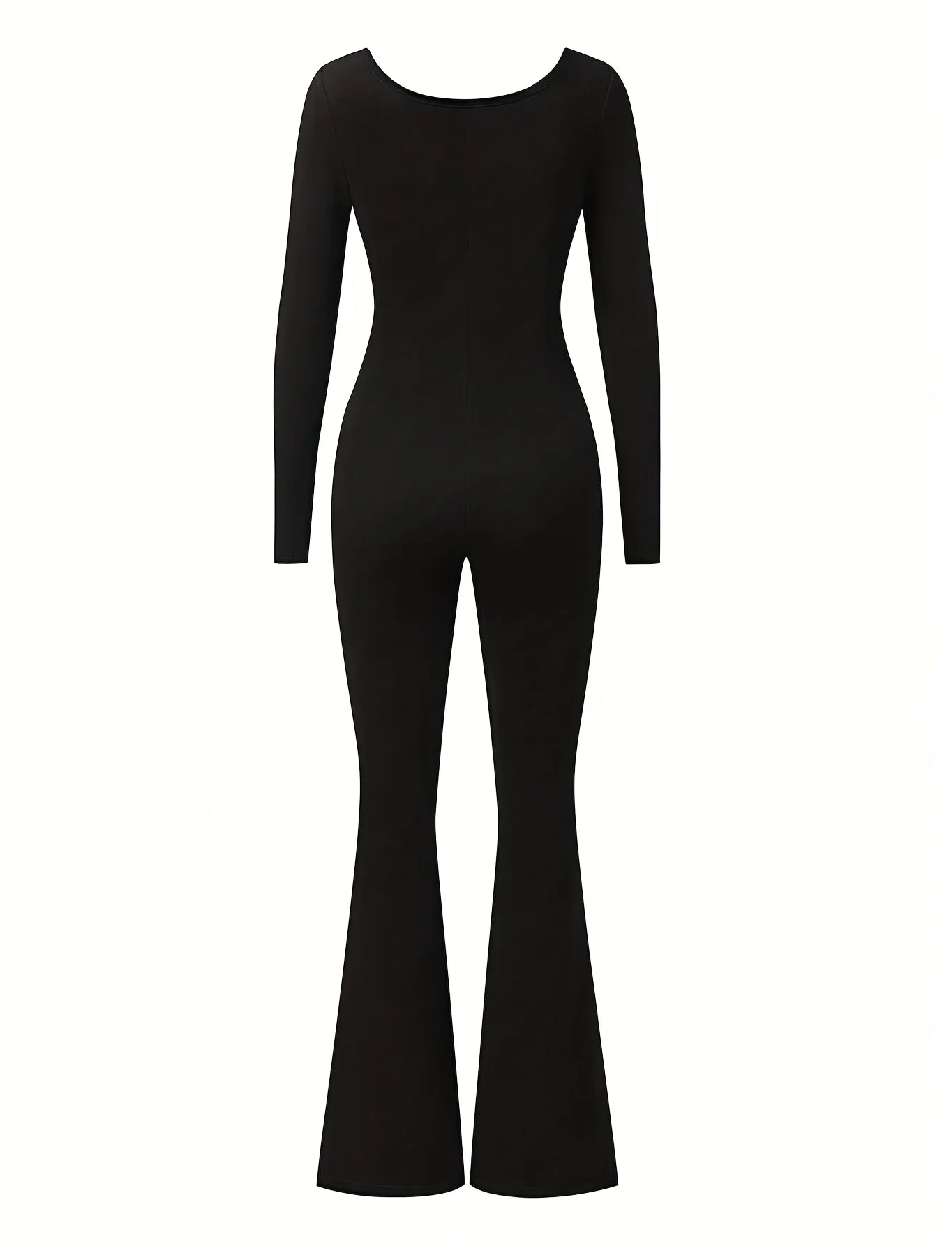 Women's jumpsuit, casual, stylish, sexy, elegant, U-neck, slim fit, versatile for outdoor sports.