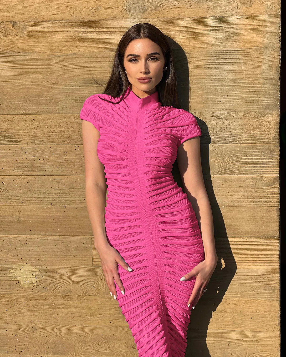 Hondura Slim Fashion Sleeve Bandage Party Elegant Dress
