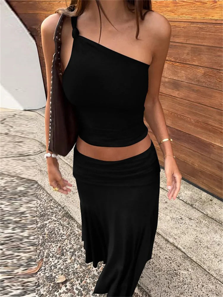 Olivia Tossy Fashion Pleated Two Piece-Sets