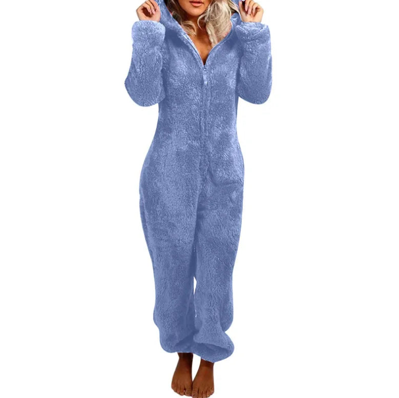 Plus Size One-Piece Jumpsuit for Women, Elegant Overalls, Full Length, Thickened, Autumn
