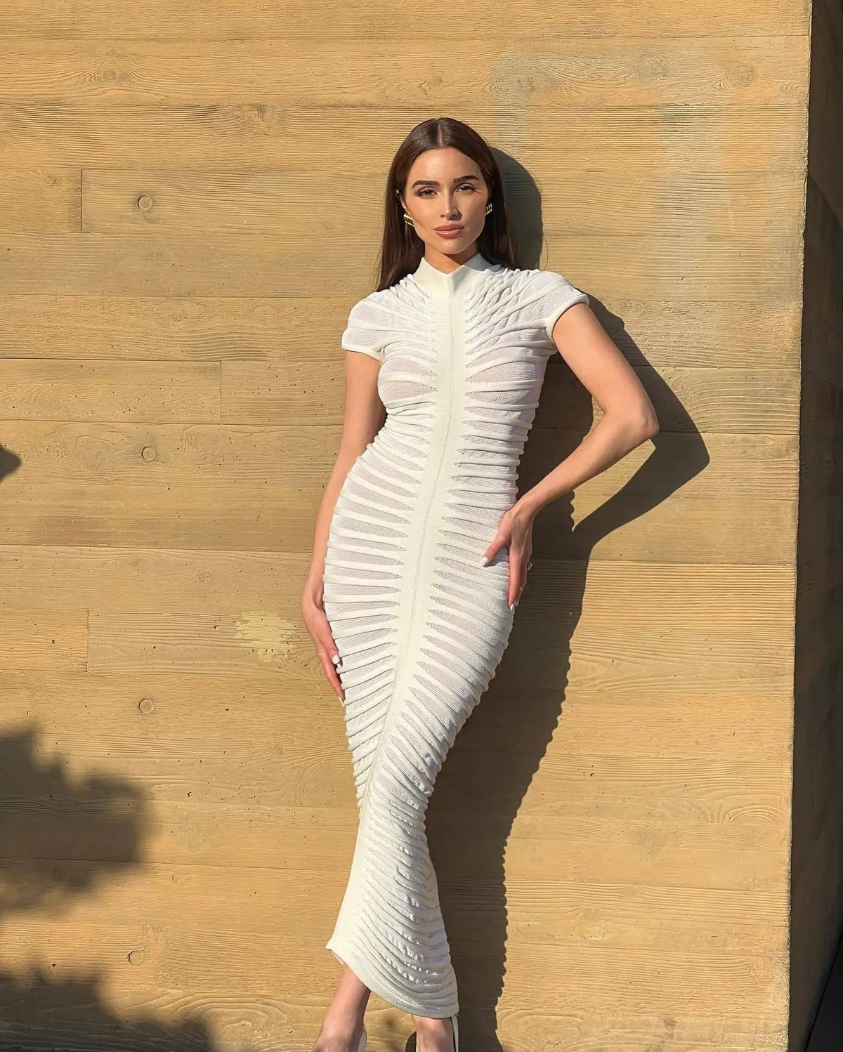 Hondura Slim Fashion Sleeve Bandage Party Elegant Dress