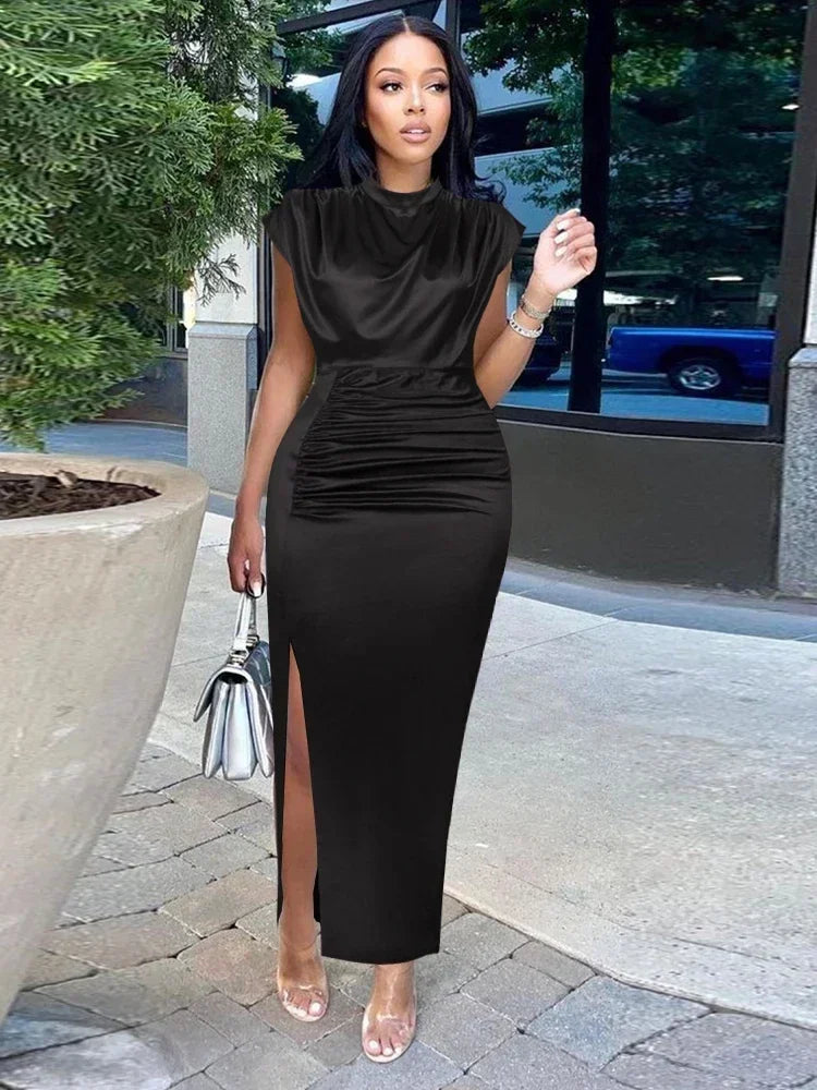 Azua Plus Size Sexy Bodycon Long Prom Slit Evening Birthday Party Cocktail Dress