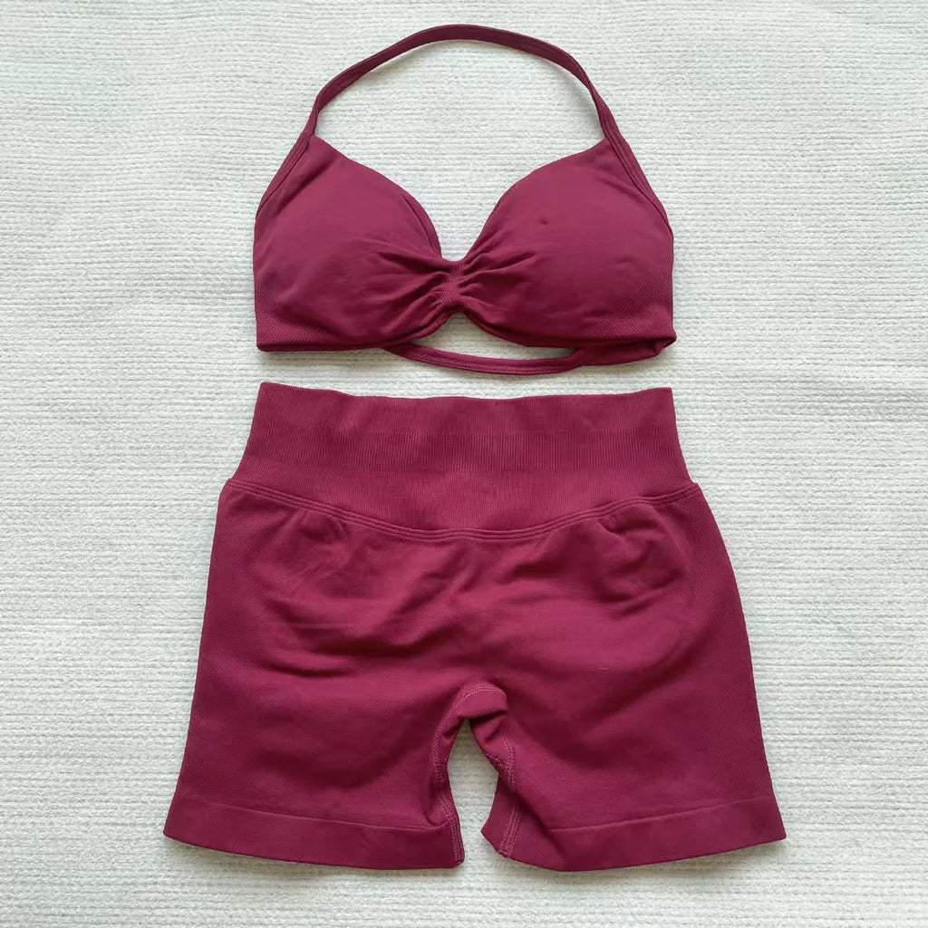 Camila Women Seamless Strappy Two Piece Sets