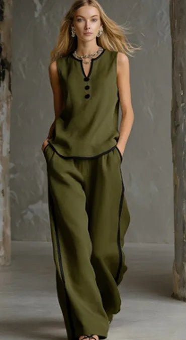 Leidy High Waist Casual Loose Two Piece Sets