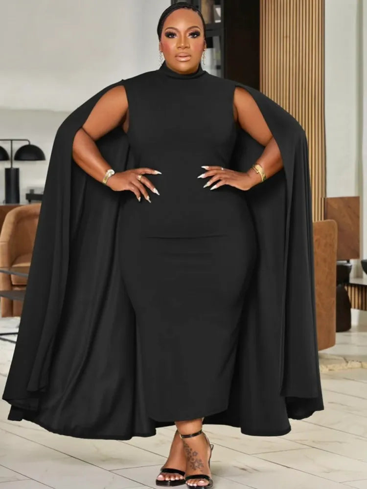 West Village Plus Size Long Sleeve Street Style Casual Oversized Midi Dress