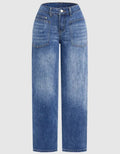 Jeans Denim Pant Women Vintage Wide Leg Long Pants Casual Loose High Waist Straight
