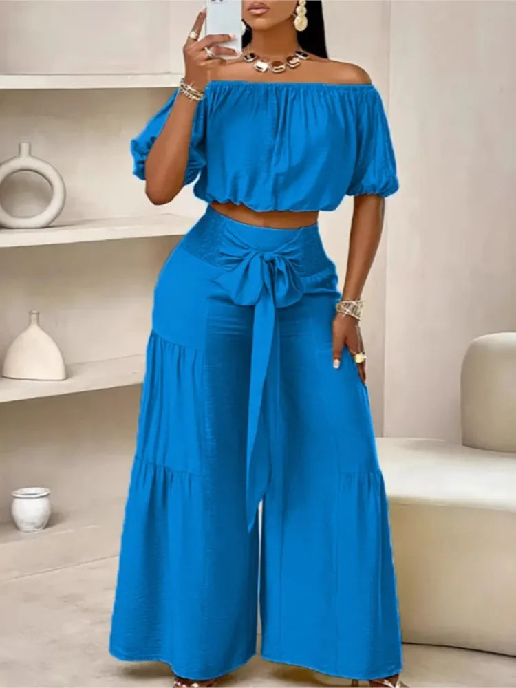 Dinorah Ladyelegant O Neck Two Piece Sets