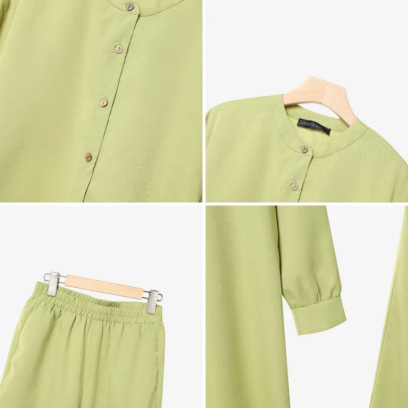 Francis Outfits Long Sleeve Vintage Casual Two Piece Sets