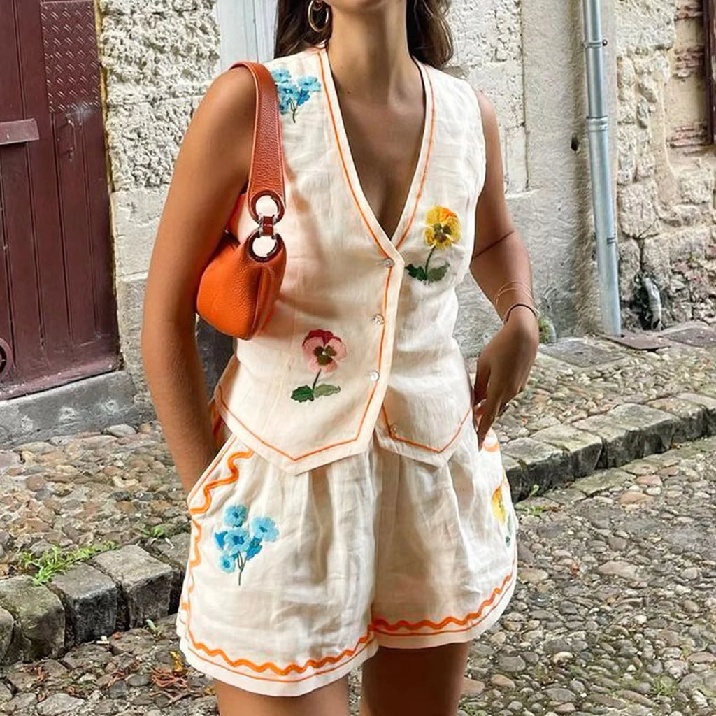 Camil Summer Vacation Fashion Outfits Two Piece Sets