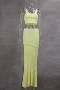 Vitaly Summer Set Knitted Crop Two Pieces Sets