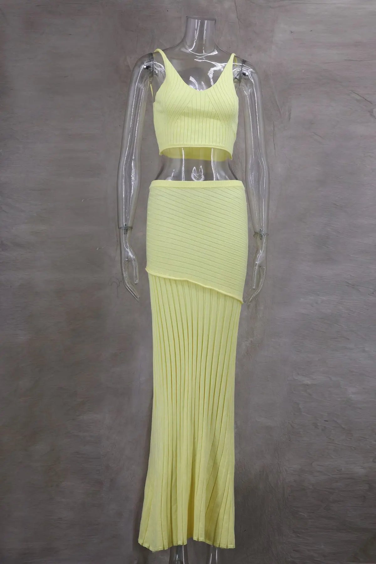 Vitaly Summer Set Knitted Crop Two Pieces Sets