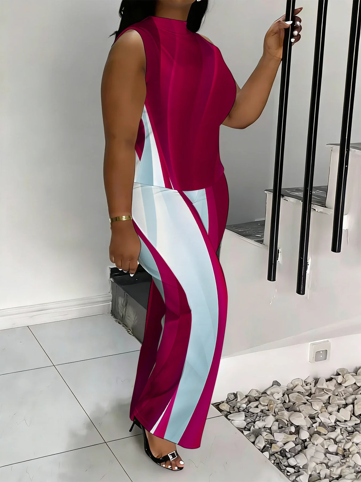 Emely Plus Size Style Tracksuit Sports Suit Two-Piece Sets