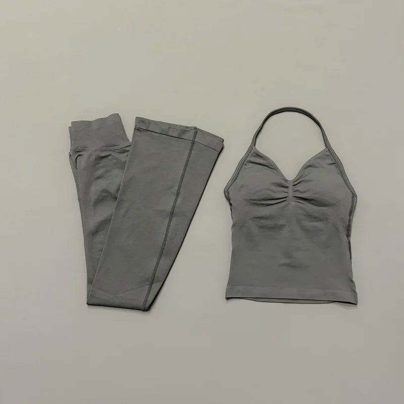 Helen Seamless Sports Longline Strappy Two Piece Sets