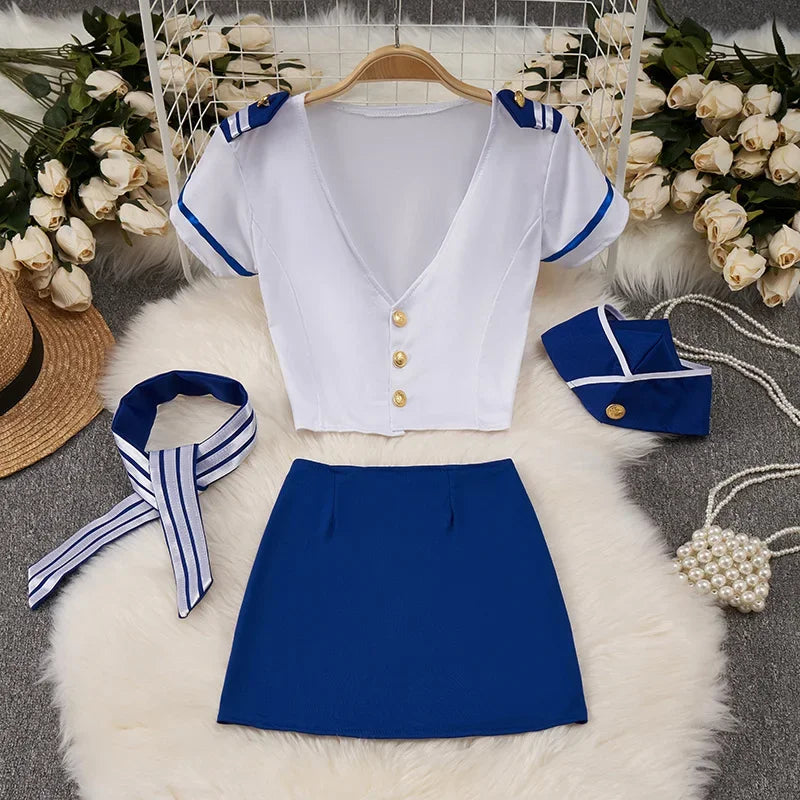 Emily Sleeveless Slim Backless Hallow Two Piece Sets