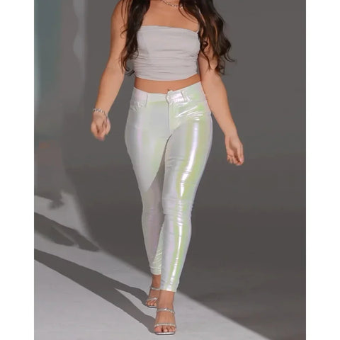 Bloomsbury Mid-Waist Wide Leg Baggy Casual Tights Leggings