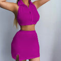 Esmeralda Outfit Halter Neck Sleeveless Two Piece Sets