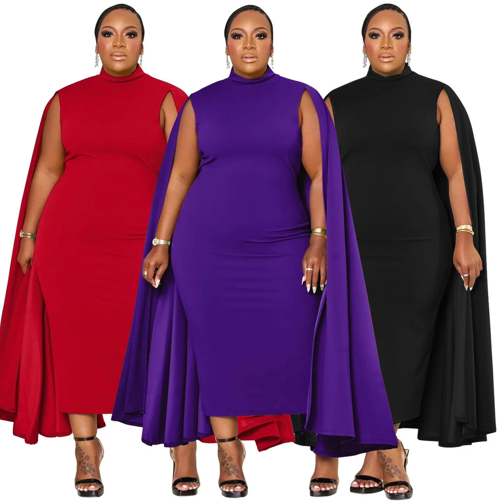 West Village Plus Size Long Sleeve Street Style Casual Oversized Midi Dress