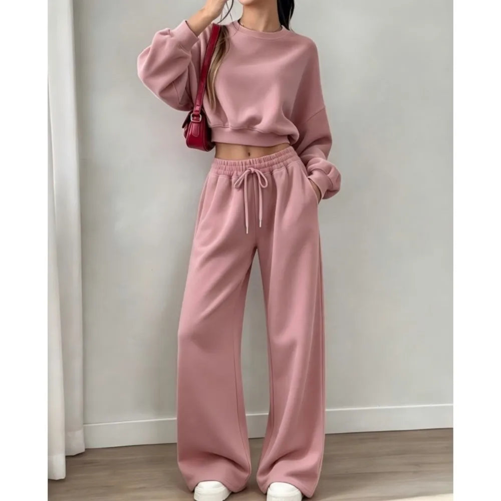 Elvira Fashion Super Short Long Sleeve Two Piece Sets
