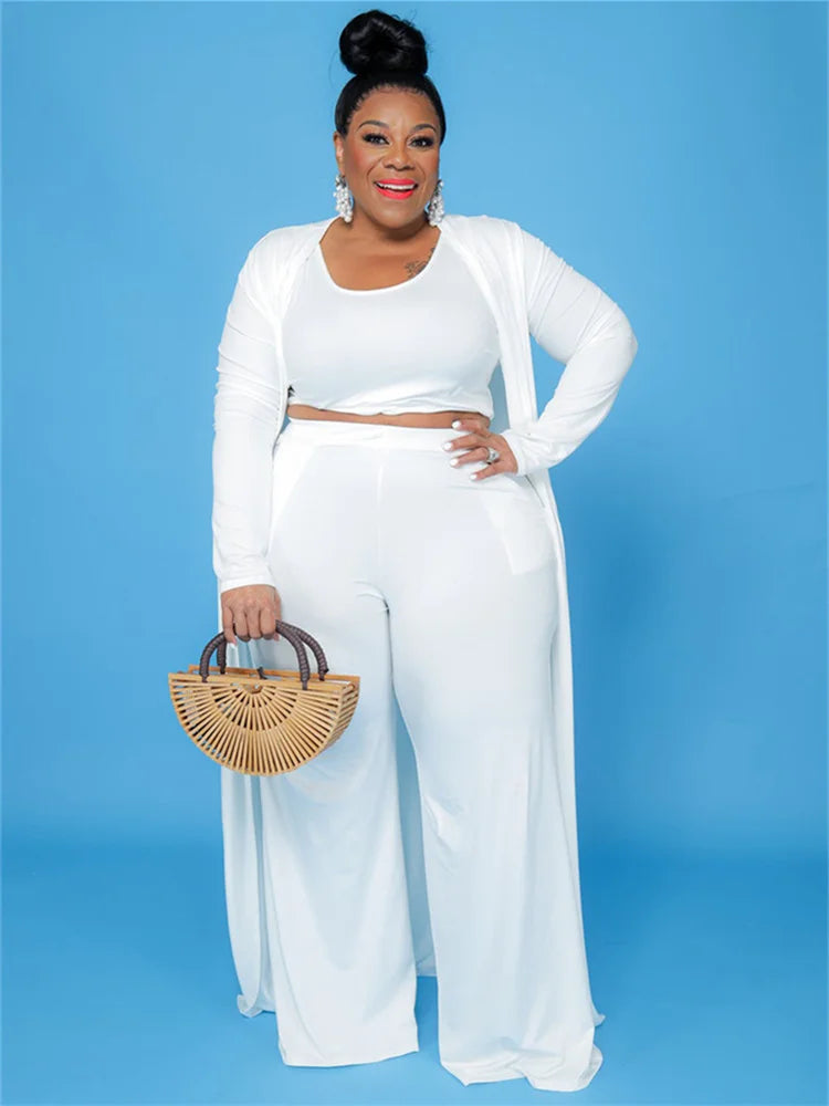 Mariam Plus Size Outfits Tracksuit Three Piece Sets