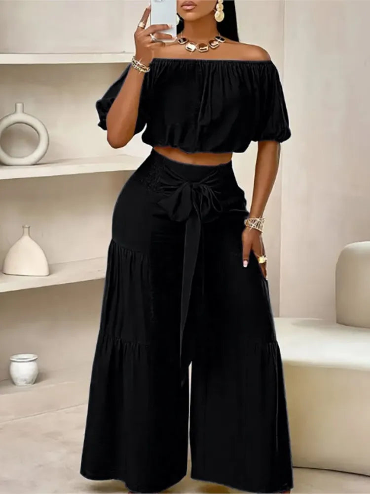 Dinorah Ladyelegant O Neck Two Piece Sets