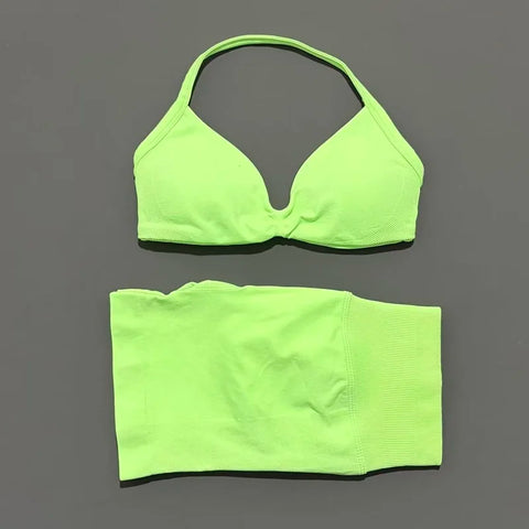 Dylan Sports Strappy Seamless Two Piece Sets