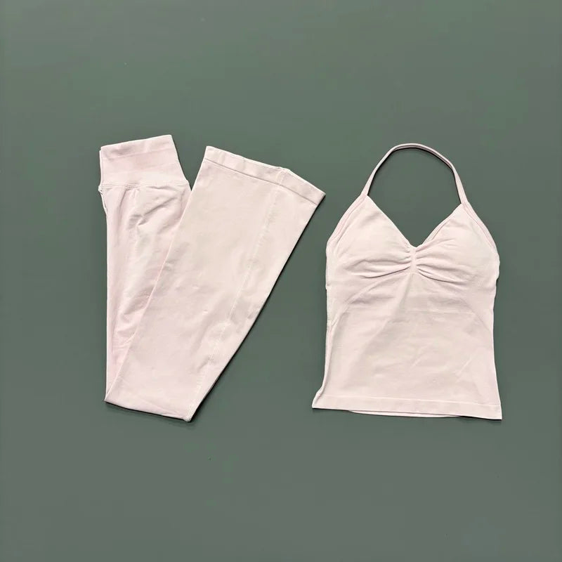 Helen Seamless Sports Longline Strappy Two Piece Sets