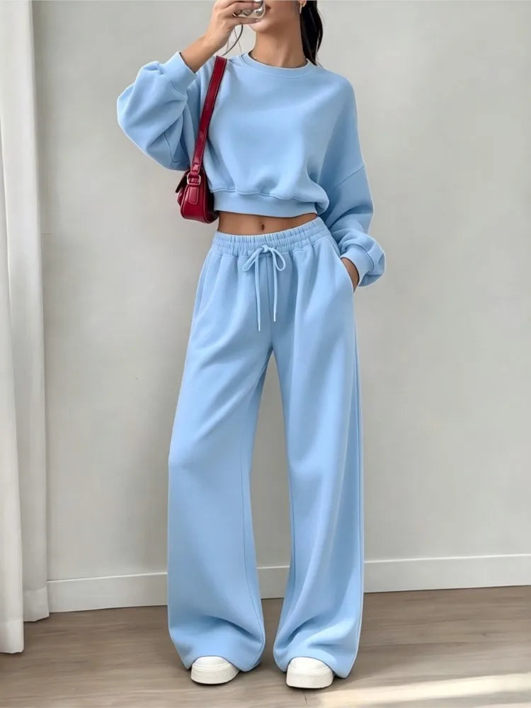 Elvira Fashion Super Short Long Sleeve Two Piece Sets