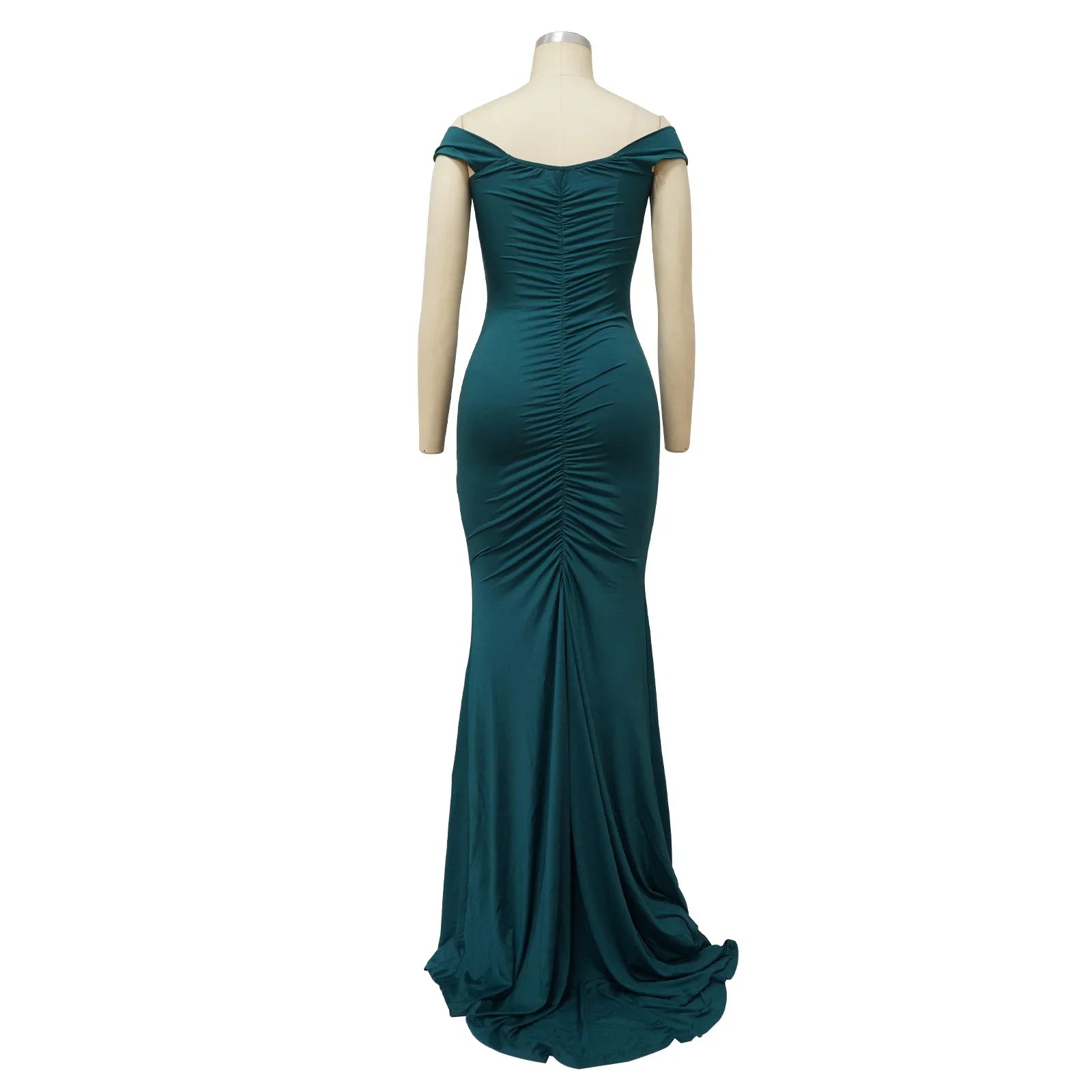 Toronto Banquet V Neck Sexy Satin Split Luxury Trailing Long Dresses