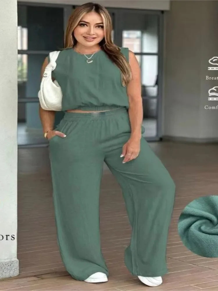 Samantha Fashion Ultra Cute Trousers 2 Piece Set