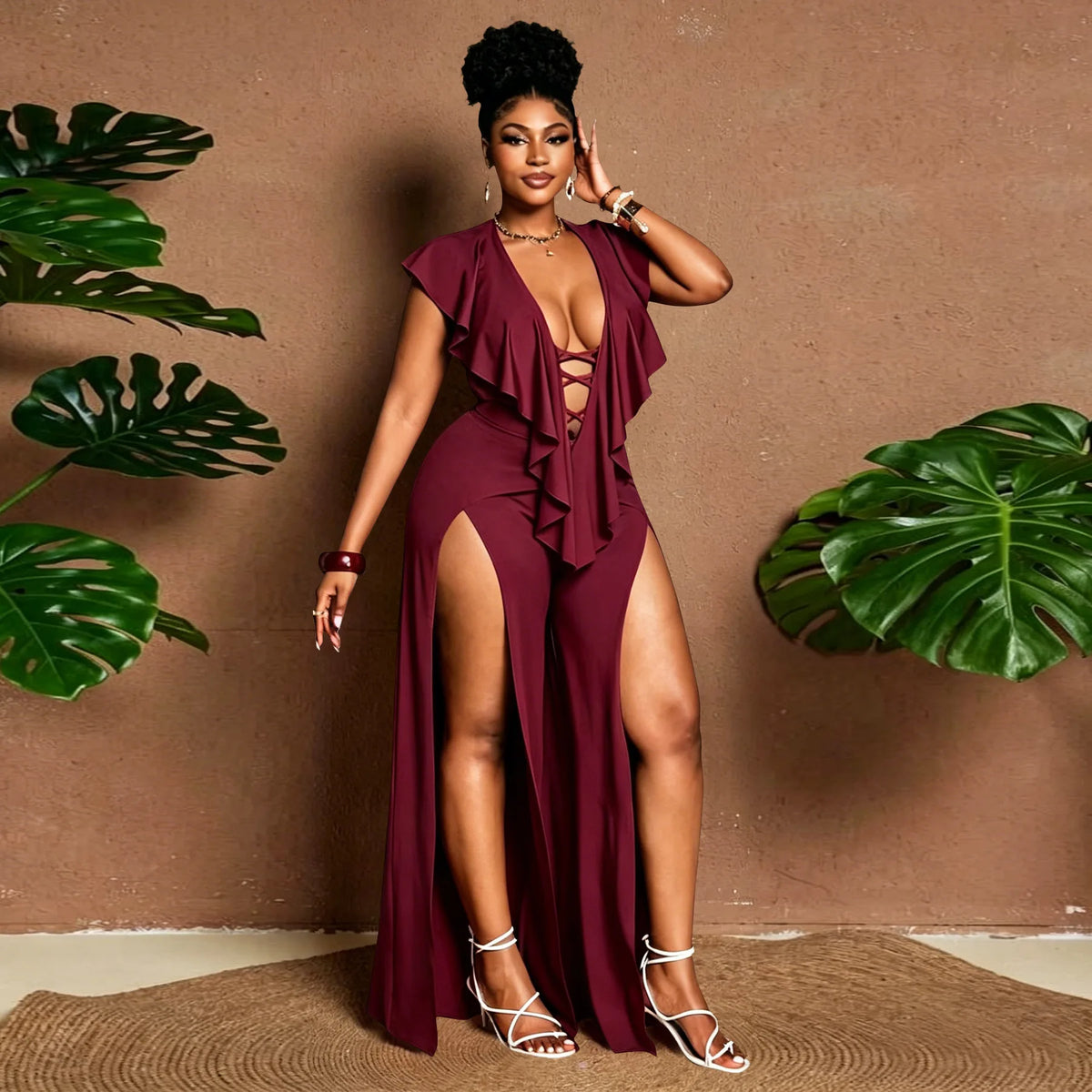 Plus Size Women Clothes Jumpsuit Summer Clothes Black Leisure Bodysuit Jumpsuit