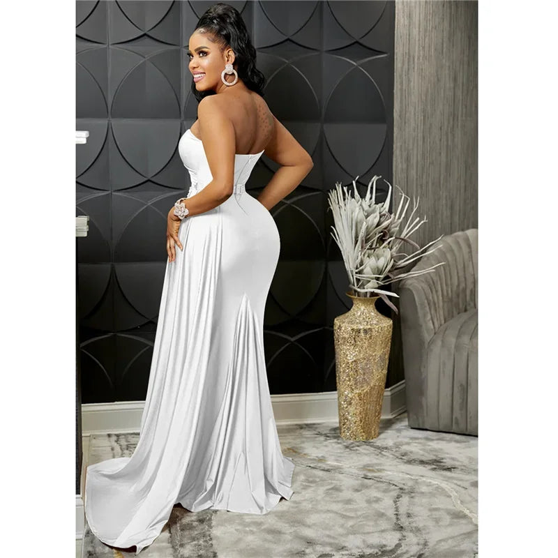 Buffalo One Shoulder Mermaid Evening Dress