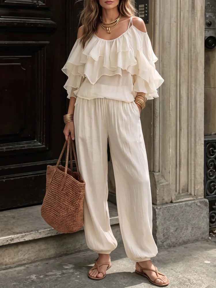 Maria Beach Vacation Daily Leisure Two Piece Sets