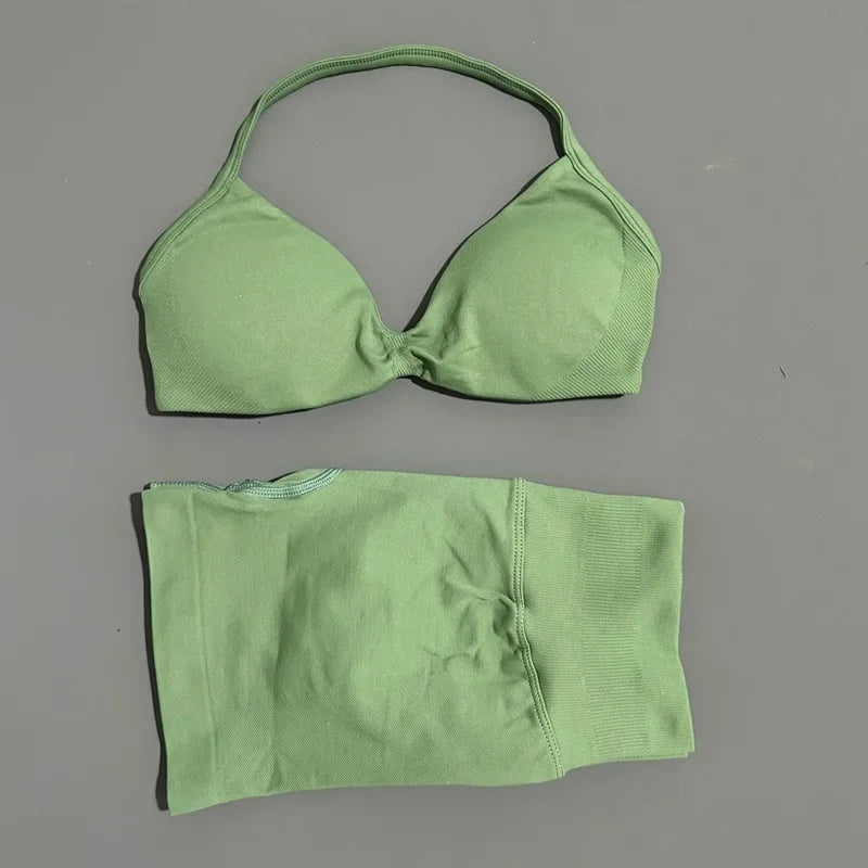 Dylan Sports Strappy Seamless Two Piece Sets