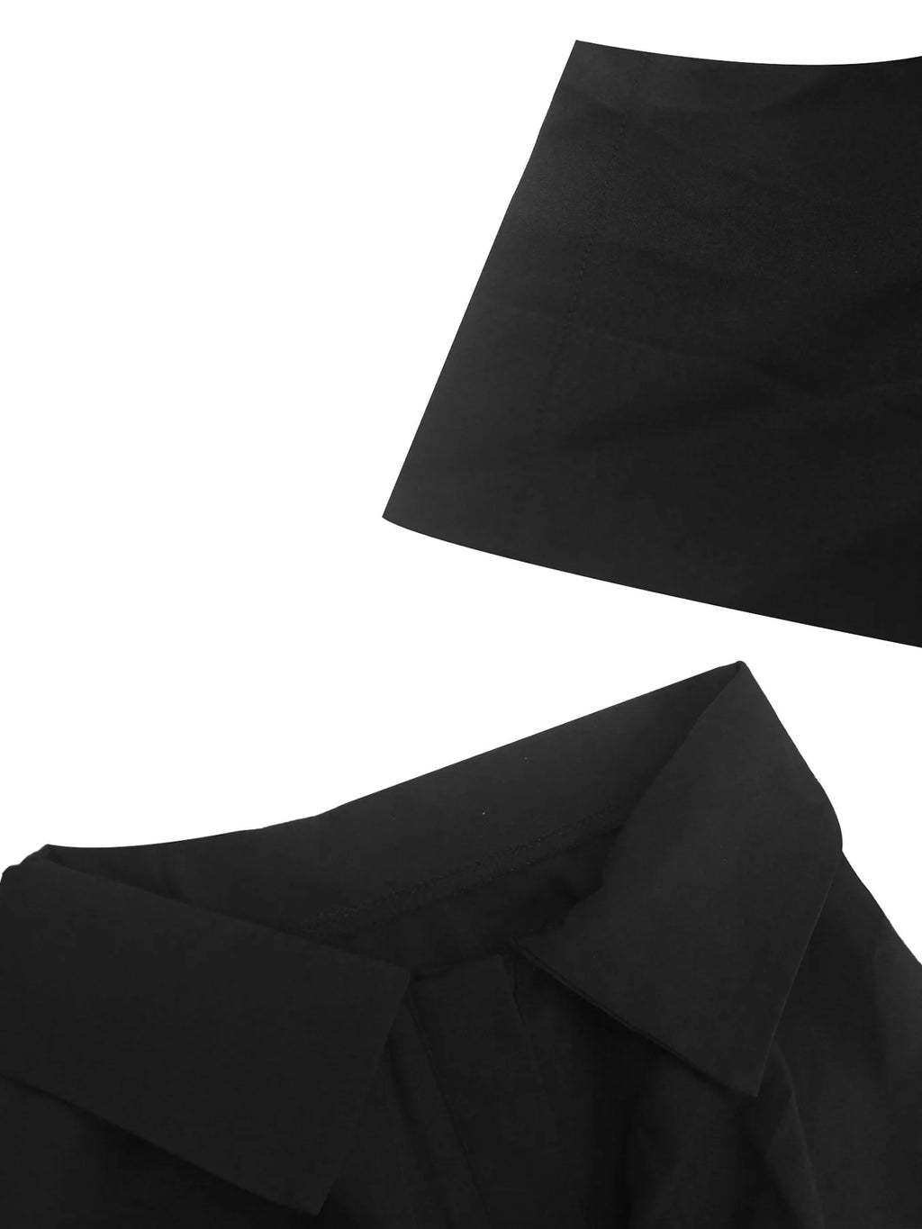 Women Plus Size Jumpsuit Business Casual Black Pocket Harem Rompers Single