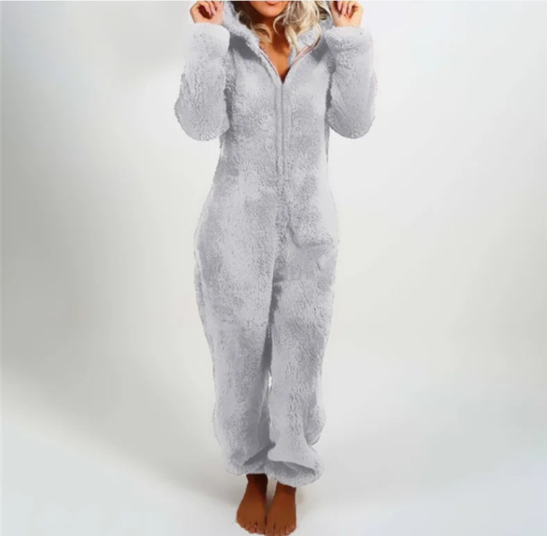 Plus Size One-Piece Jumpsuit for Women, Elegant Overalls, Full Length, Thickened, Autumn