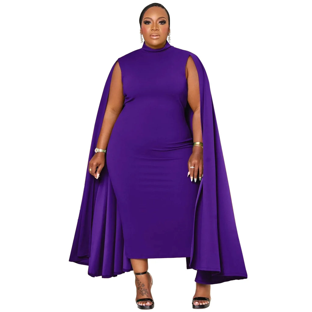 West Village Plus Size Long Sleeve Street Style Casual Oversized Midi Dress